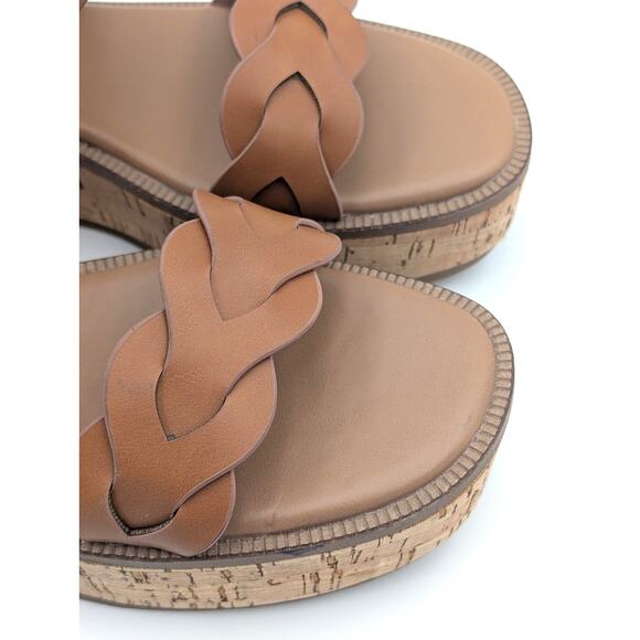 Nordstrom Rack Pennie Braided Platform Sandal Women's Brown Size US10M - Picture 11 of 11